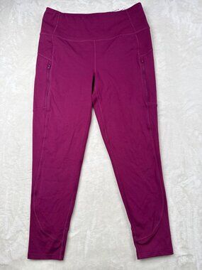 Mondetta  Womens Reflective Crop Legging Purple Size L